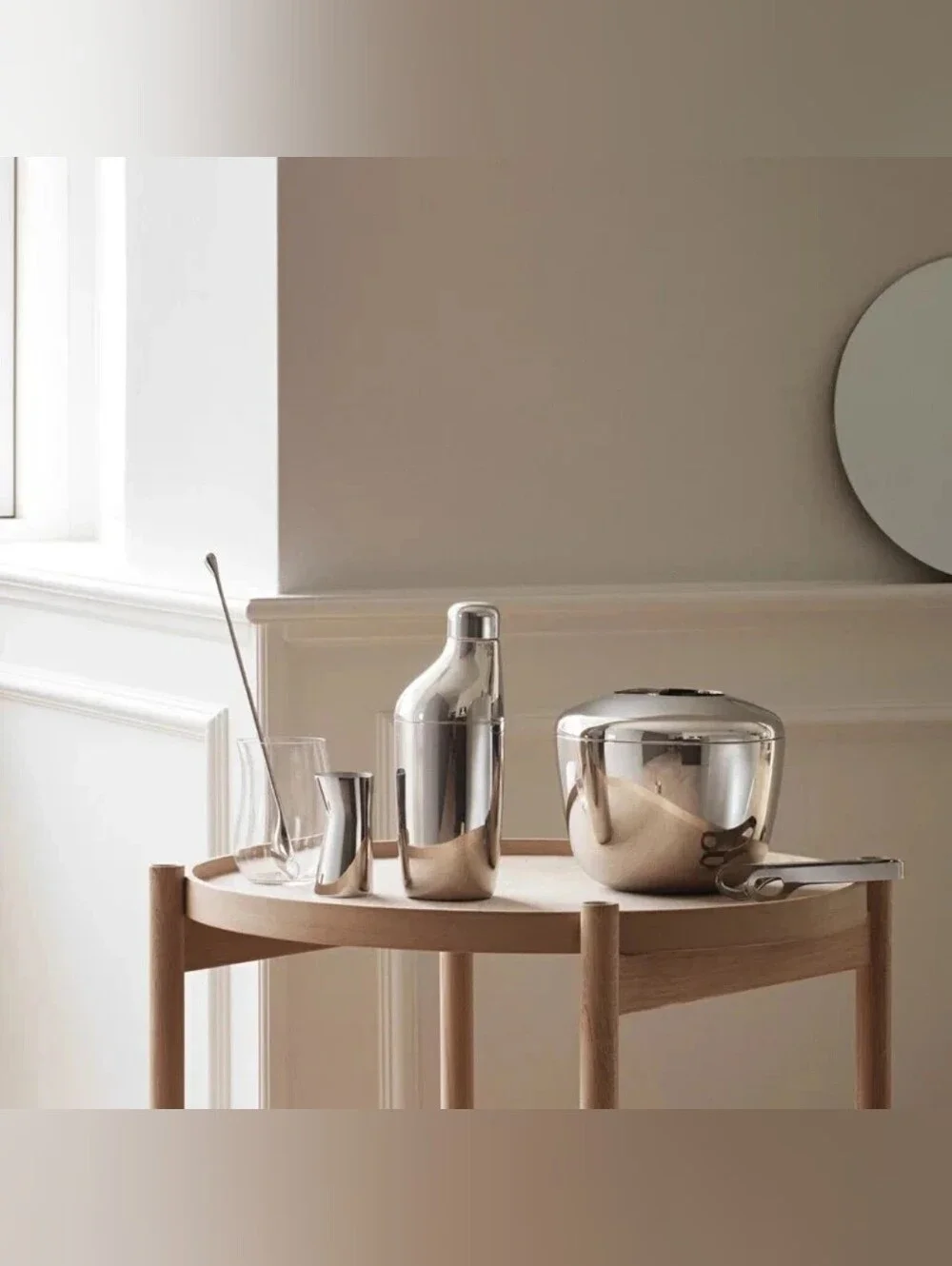 Georg JensenSky Cocktail Set - Shaker, Stirring Spoon and Jigger, 3 Piece